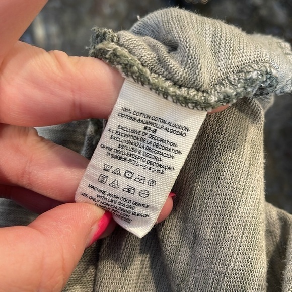 Free People Beach Sweet Nothing Heathered Olive Green Drop Waist Mini Dress XS - Picture 4 of 8